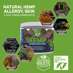 Dog happily eating Only Natural Pet Allergy Soft Chews