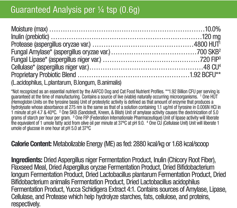 Only Natural Pet prebiotics support gut microflora balance