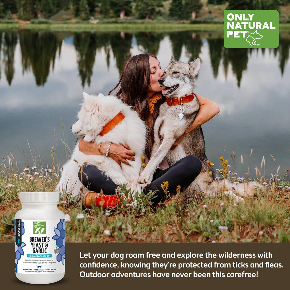 Only Natural Pet dog with glossy coat – healthy skin look