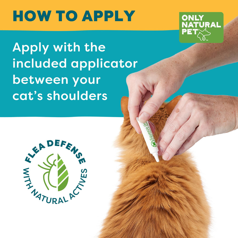 Only Natural Pet EasyDefense image shows post-bath application guidance.