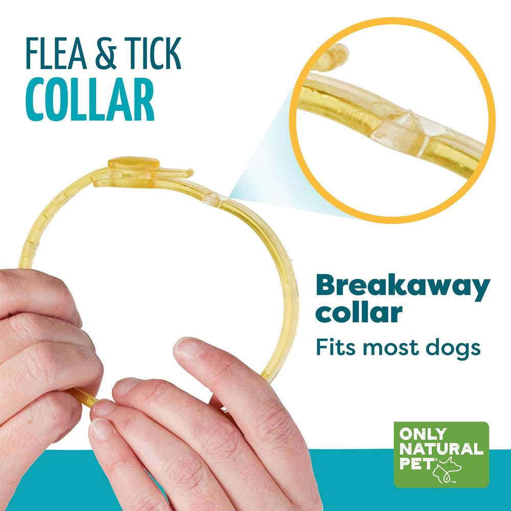 Only Natural Pet EasyDefense dog collar two-pack offers continuous coverage.