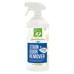Only Natural Pet enzyme stain bottle pour demonstrates quick stain lifting on fabrics.