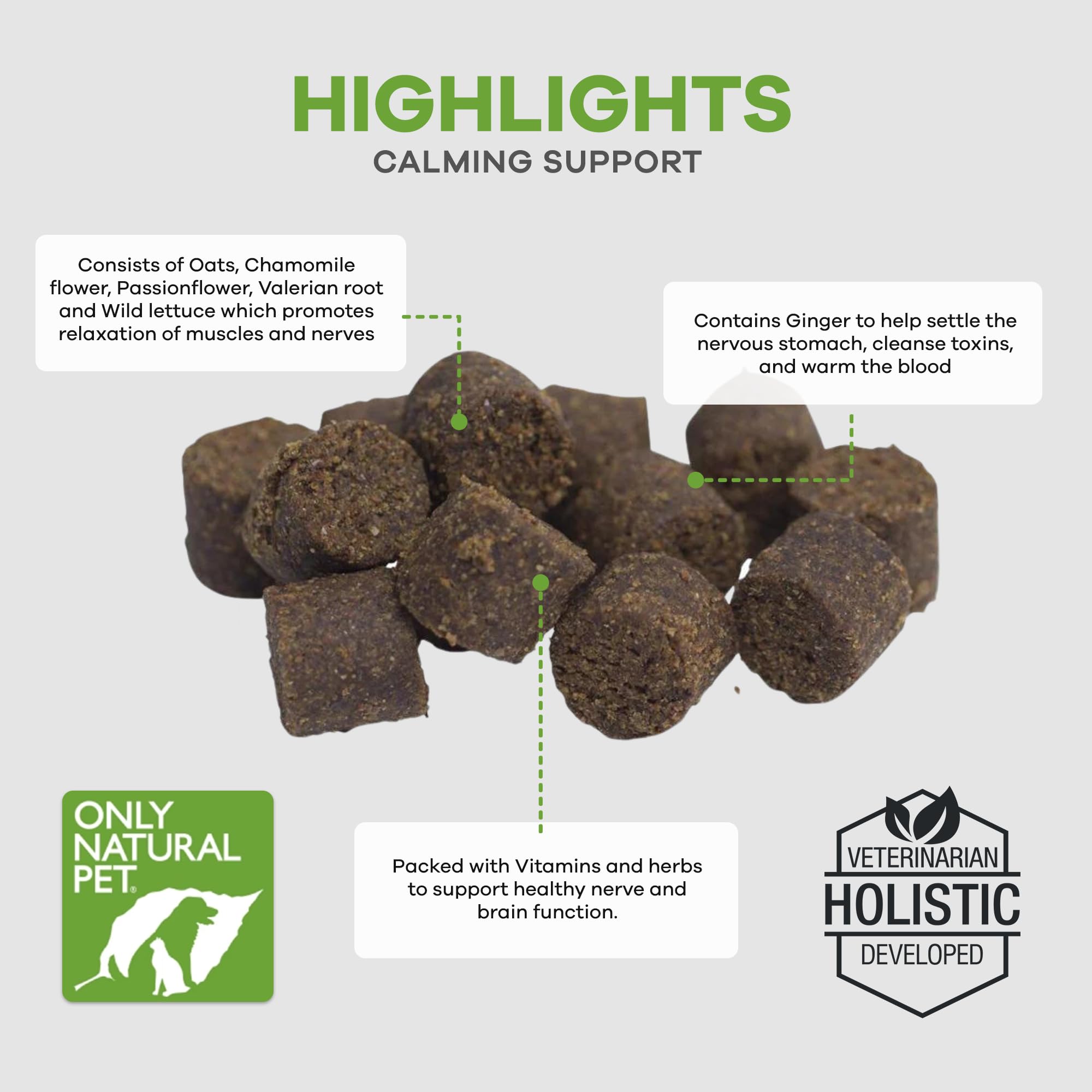 Bottle of 120 Just Relax soft chews for convenient daily use.