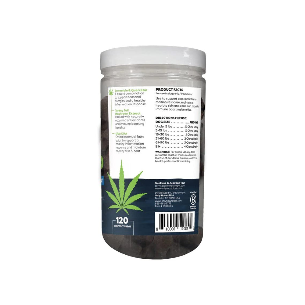 Only Natural Pet made-in-usa badge on packaging highlights quality
