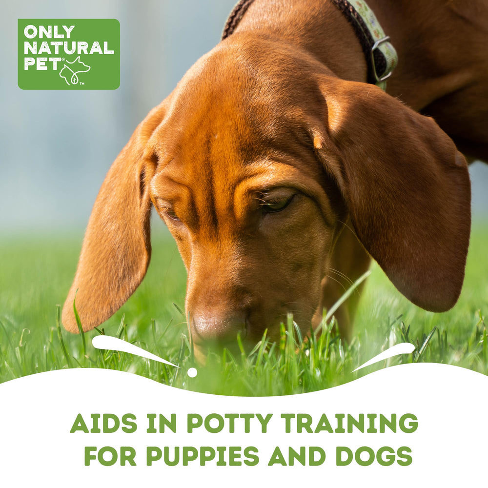 Only Natural Pet No Marking Deterrent Spray for outdoor lawn spots.