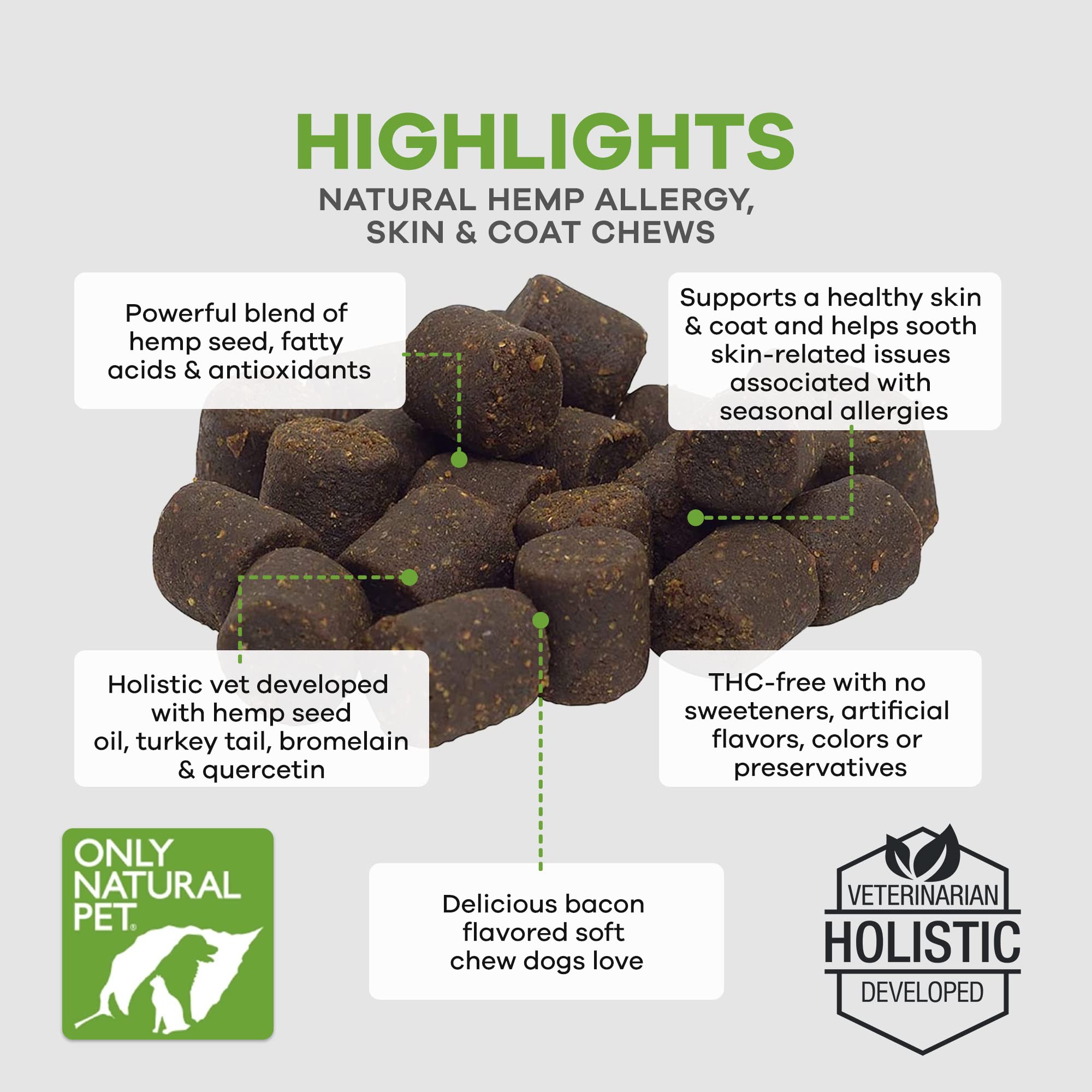 Only Natural Pet seasonal-allergies holistic blend emphasizes natural antioxidants