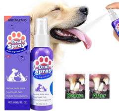 OntumLeafis teeth spray targets discoloration and odor-causing bacteria for fresh breath.