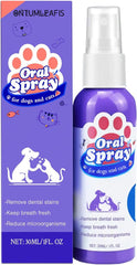 OntumLeafis teeth cleaning spray bottle for cats and dogs delivers quick, brush-free dental care.