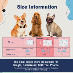 OOMICAT dog diaper liners with hook-and-loop fasteners for secure, stay-in-place fit.