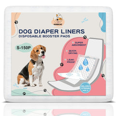 OOMICAT dog diaper liners 150-count pack for reliable all-day protection