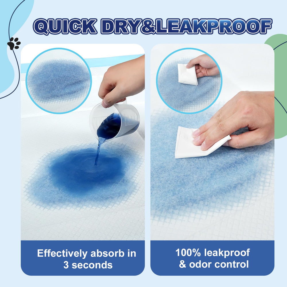 Oomicat XL pads in training setup for easy cleanup.