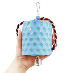 Oooct beak grinding toy with bell at bottom for engaging play