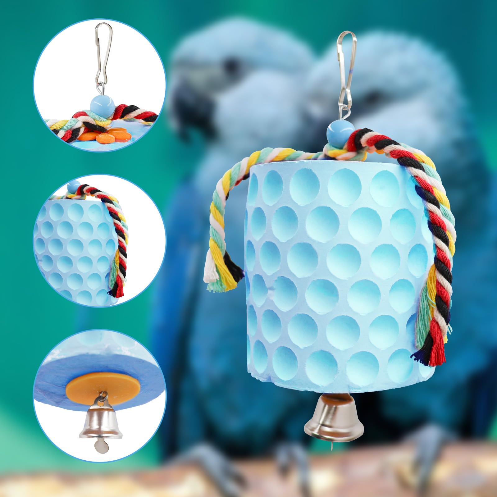 Oooct versatile toy suitable for parrots and small pets in one set
