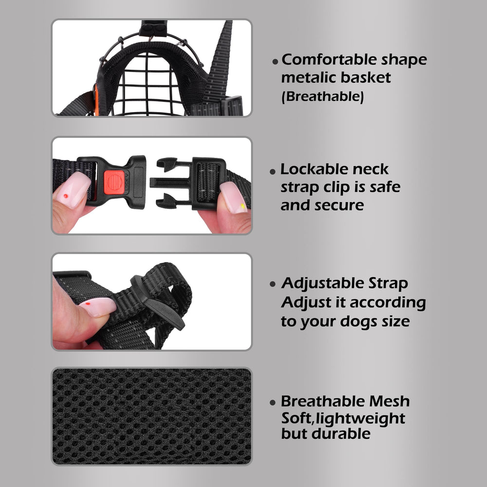 OOPSDOGGY Muzzle allows drinking and comfortable mouth opening during use.