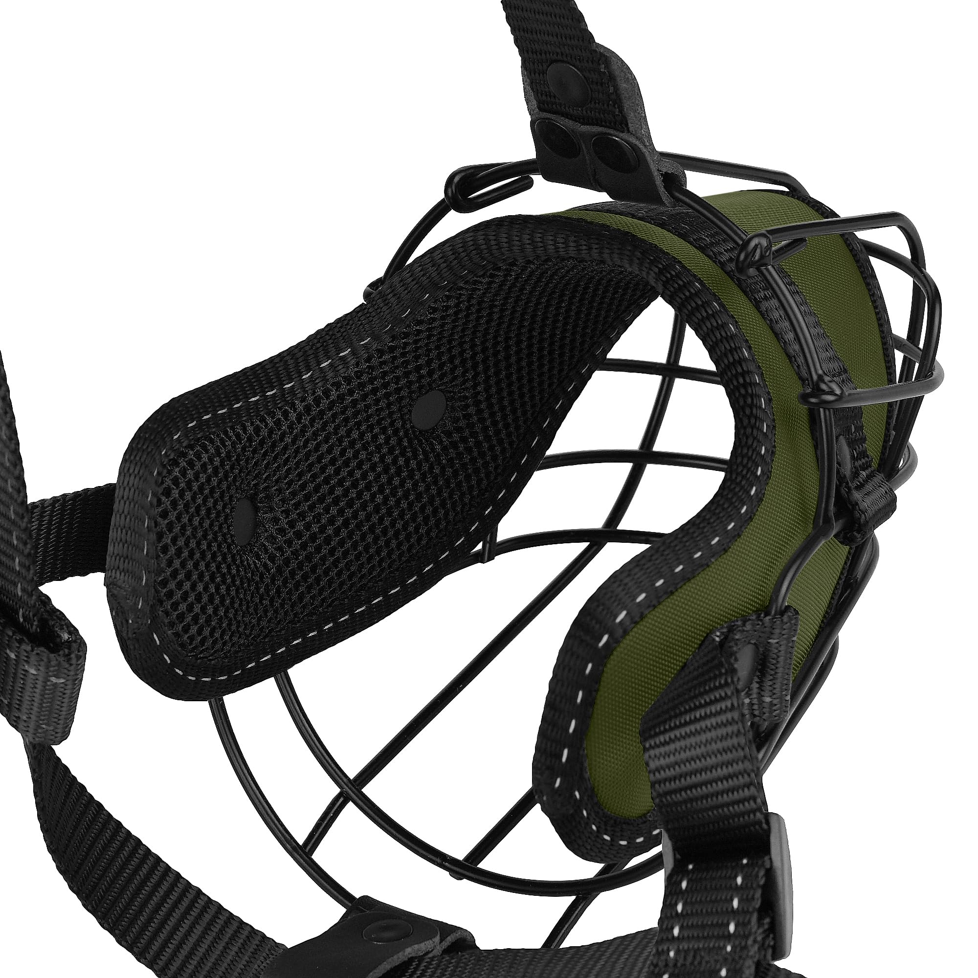 OOPSDOGGY Pitbull muzzle night walk safety reflective trim