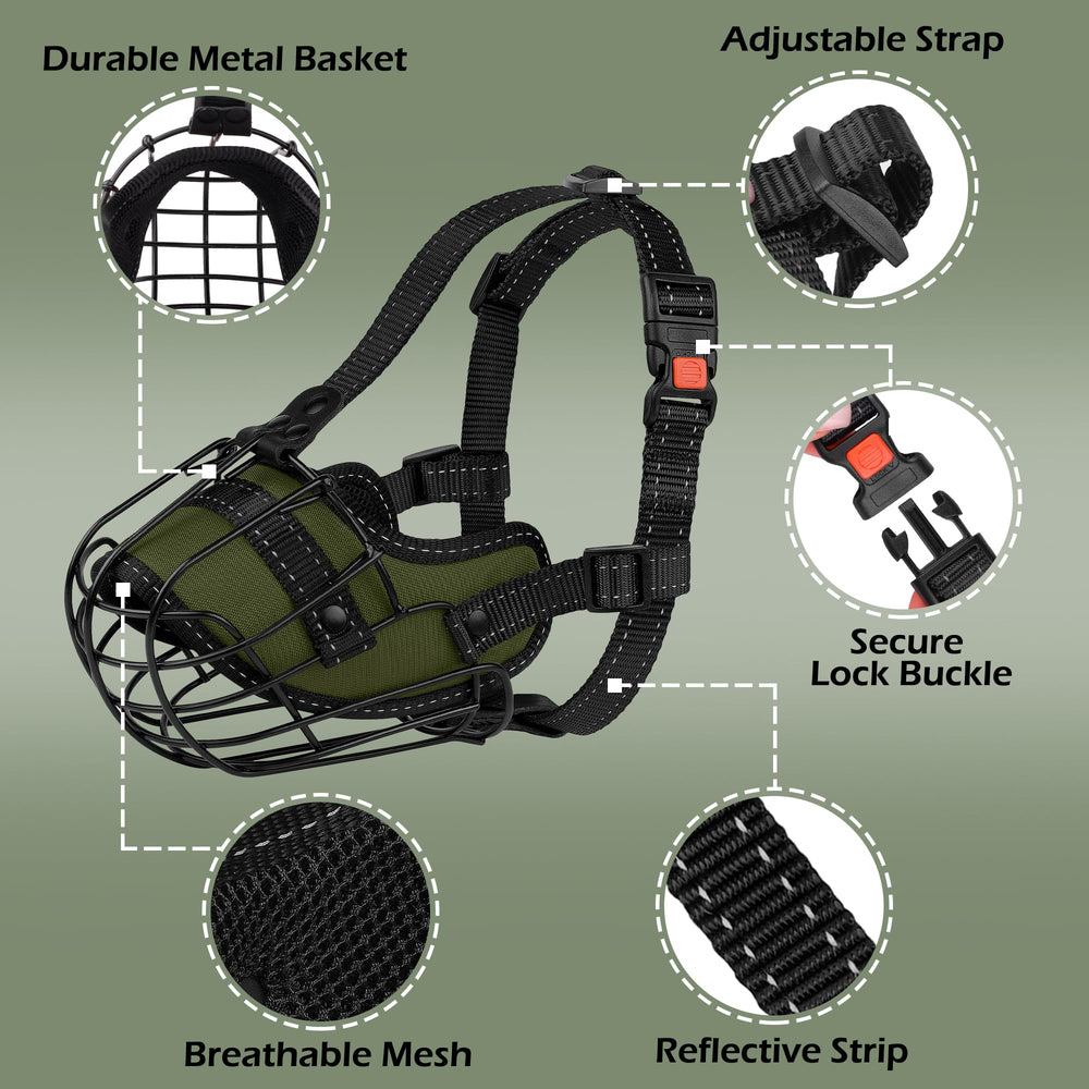 OOPSDOGGY Pitbull muzzle adjustable nylon straps for a custom fit