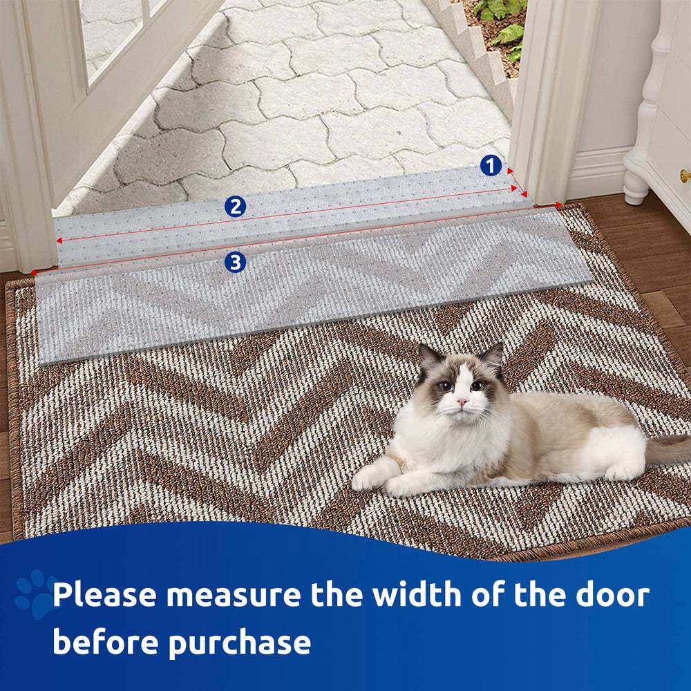 Oroonoko non-slip ribbed surface provides secure footing at doors.