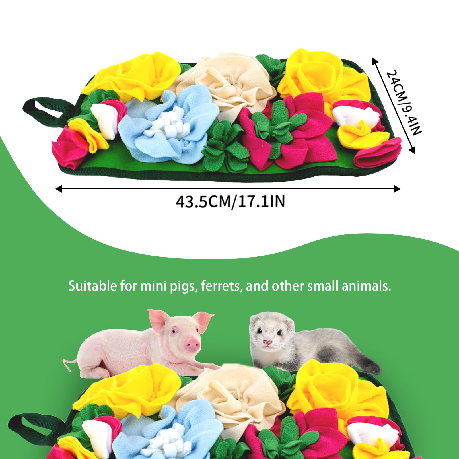 OOXYG non-slip bottom detail keeps mat secure on floor