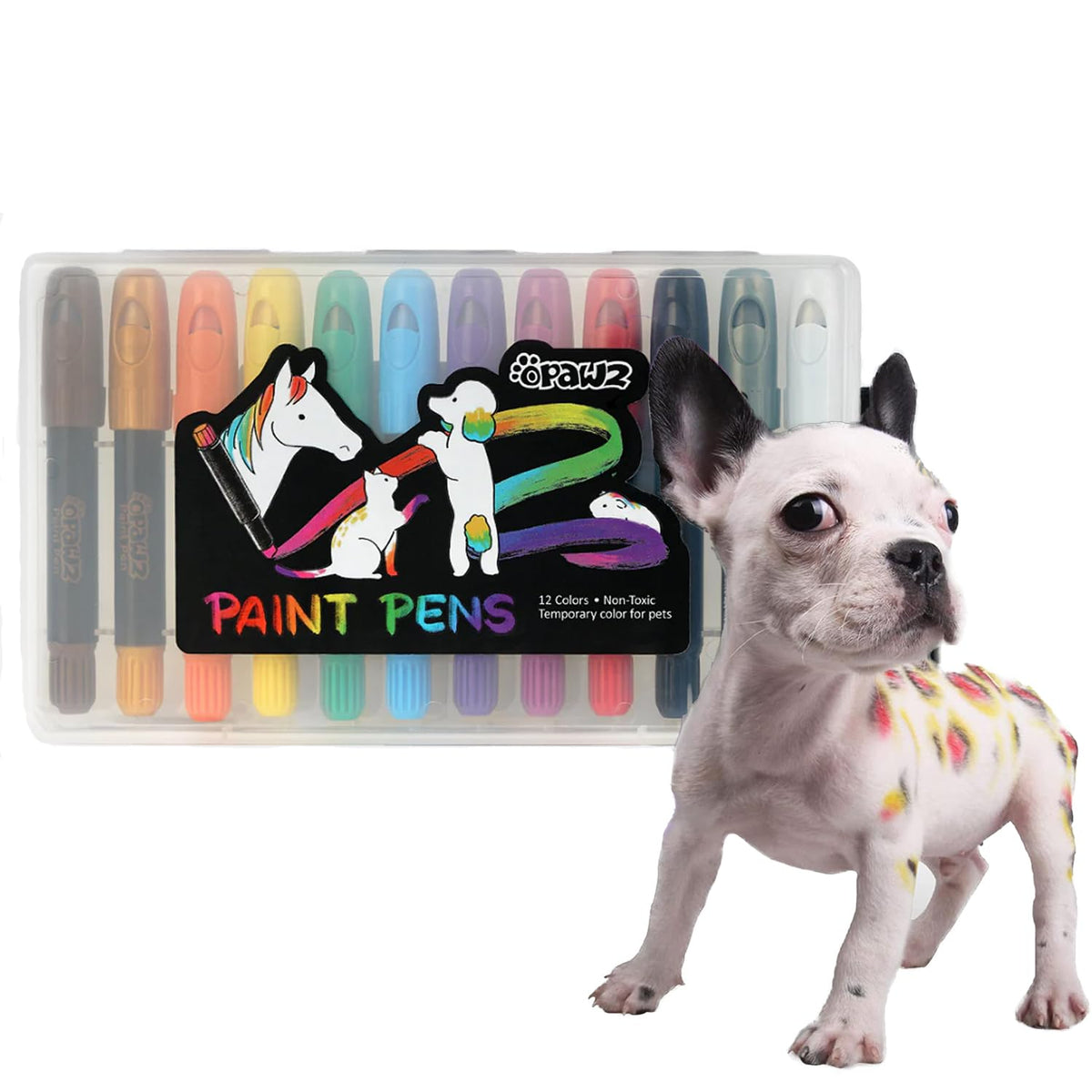 OPAWZ red pet hair dye pen for temporary color on pets