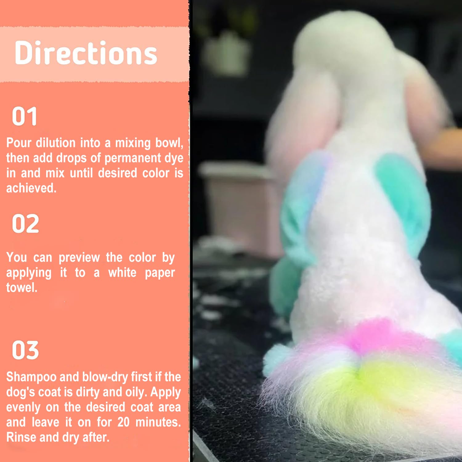 OPAWZ color preview on paper towel before coat application