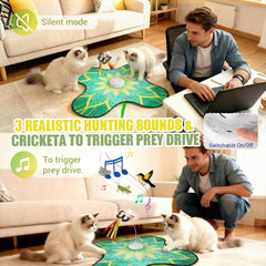 OPDEKEHA cat toy with non-slip suction cups stays in place