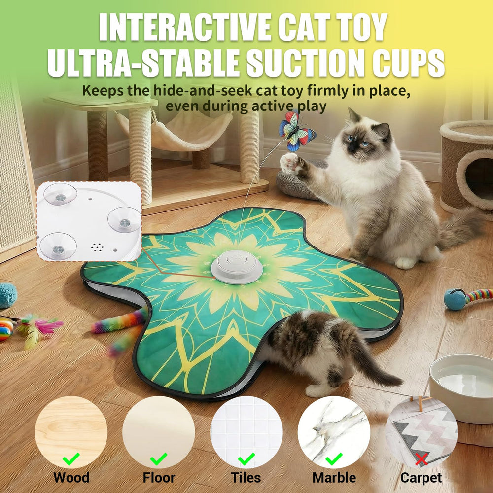 OPDEKEHA hide and seek mat design offers soft surface and movement