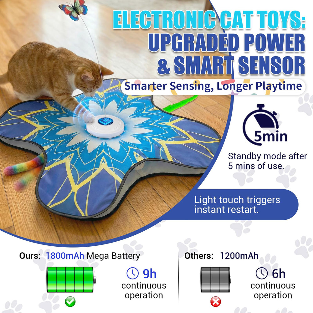 OPDEKEHA three-sound modes lure prey drive with bird, mouse, or insect sounds.