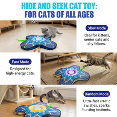 OPDEKEHA touch-activated cat toy initiates independent play with a simple tap.