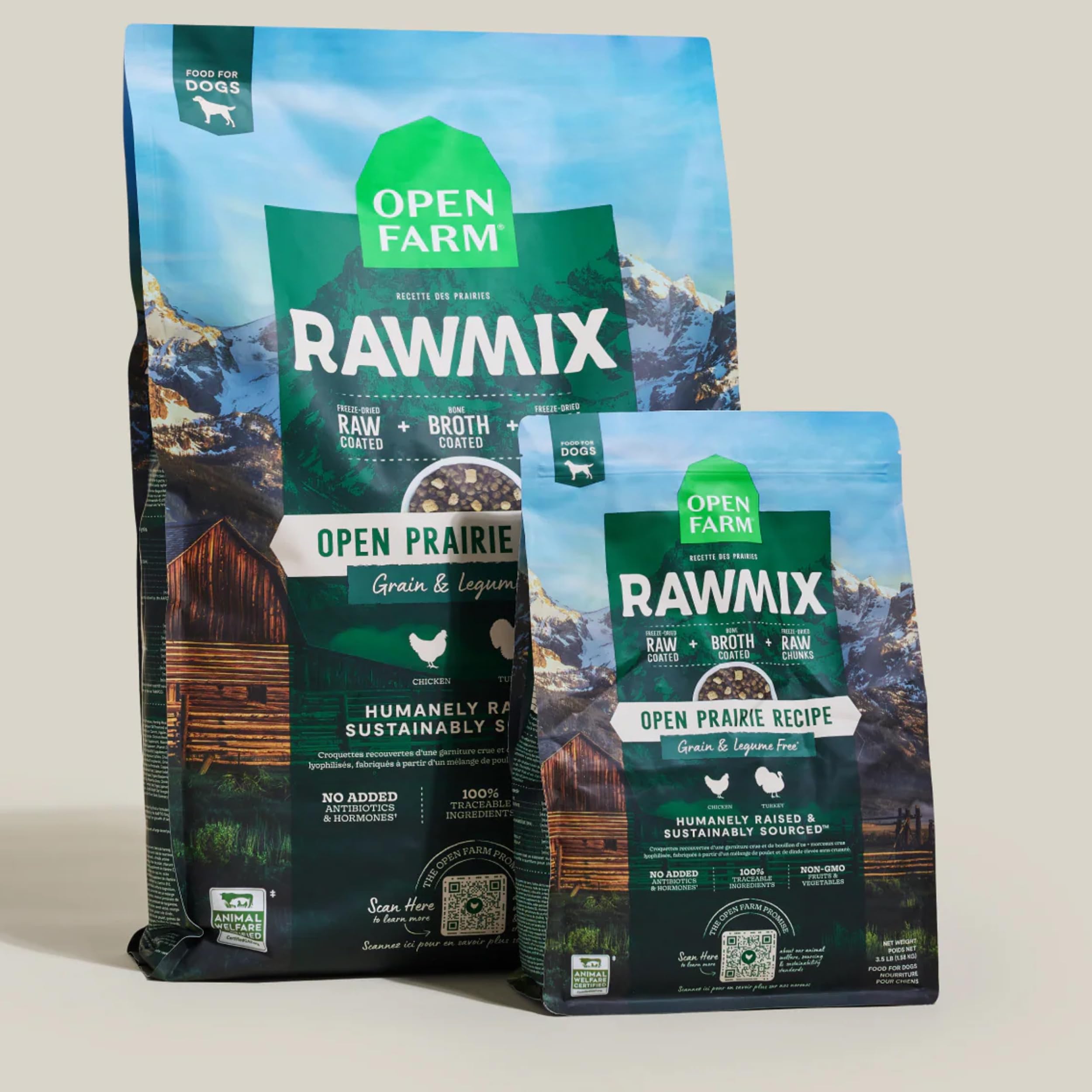 Open Farm bag displays lot number for ingredient traceability