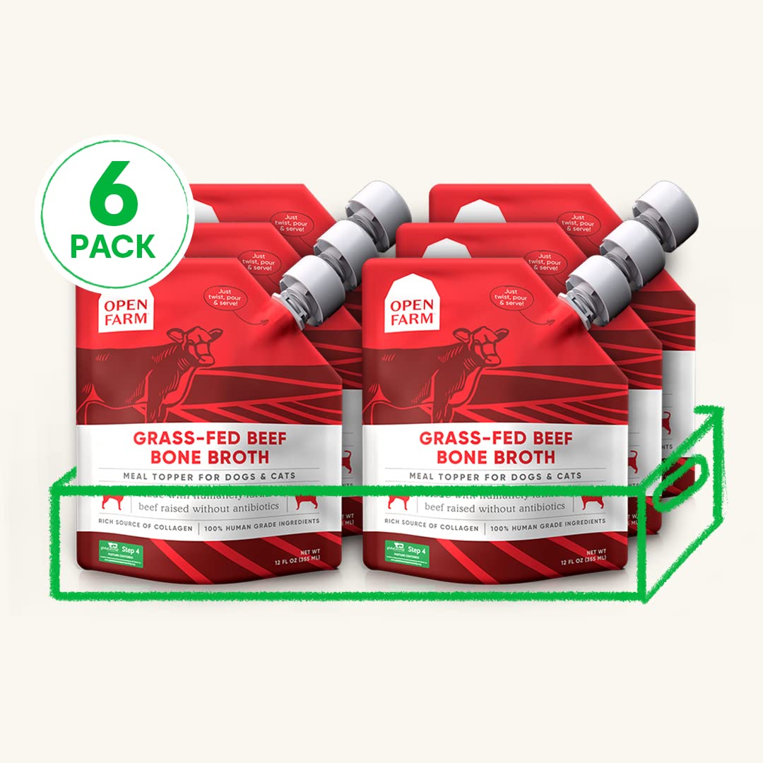 Open Farm bone broth first-ingredient protein focus supports protein-forward meals.