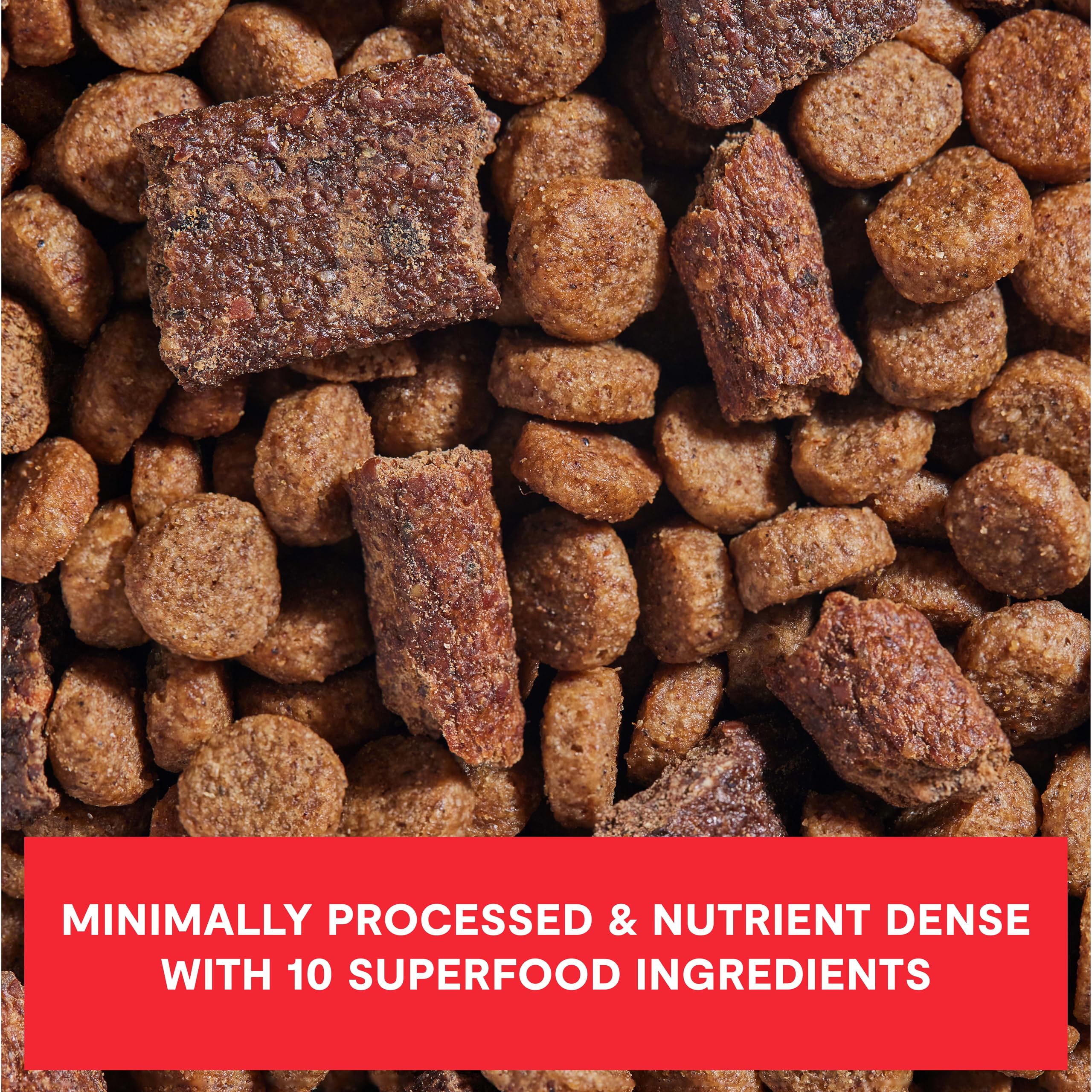 Open Farm bone broth-infused kibble provides savory aroma and moisture.