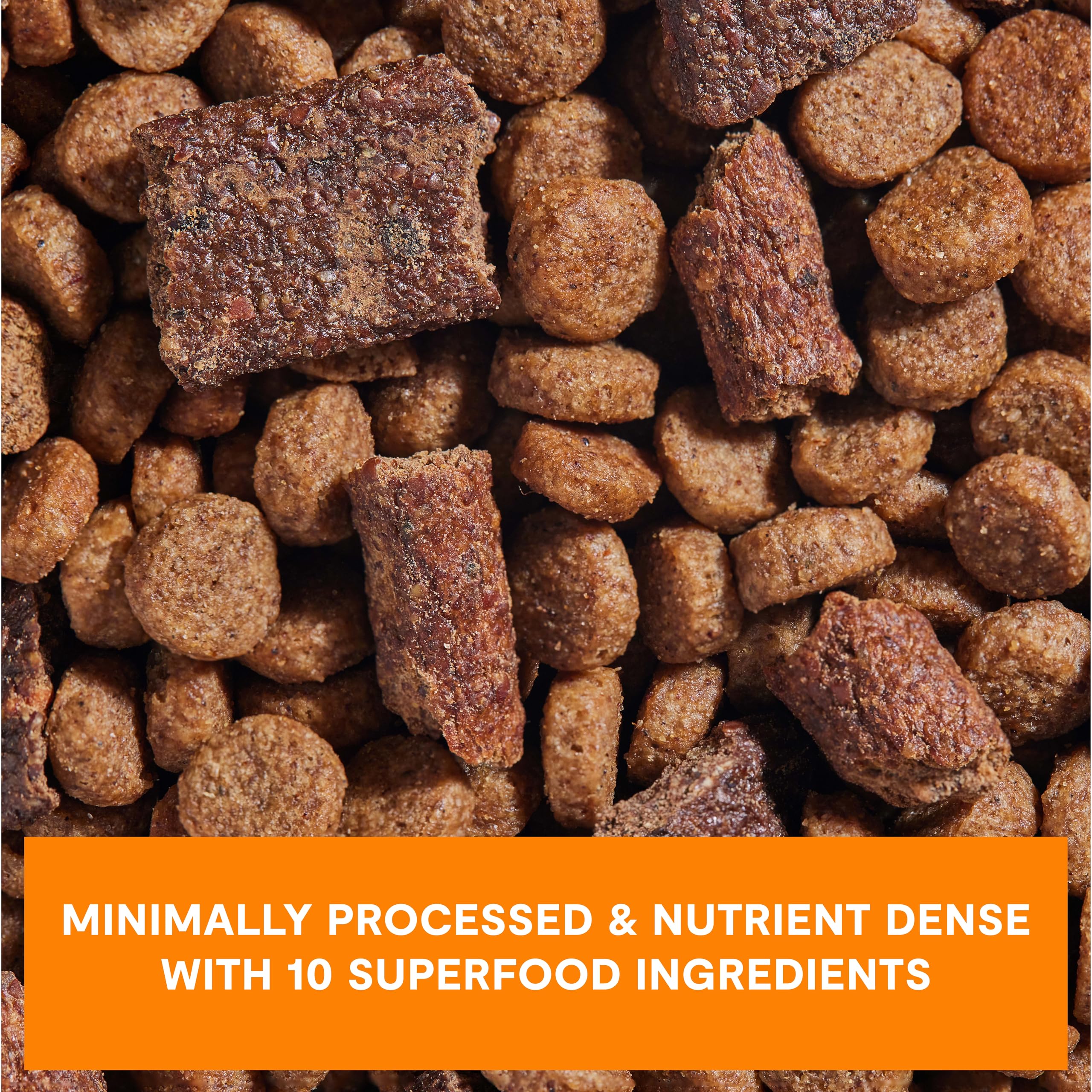Open Farm Epic Blend air-dried meat pieces offer texture variety and protein mix
