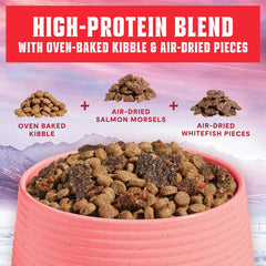 Open Farm Epic Blend kibble coated with probiotics for digestive support