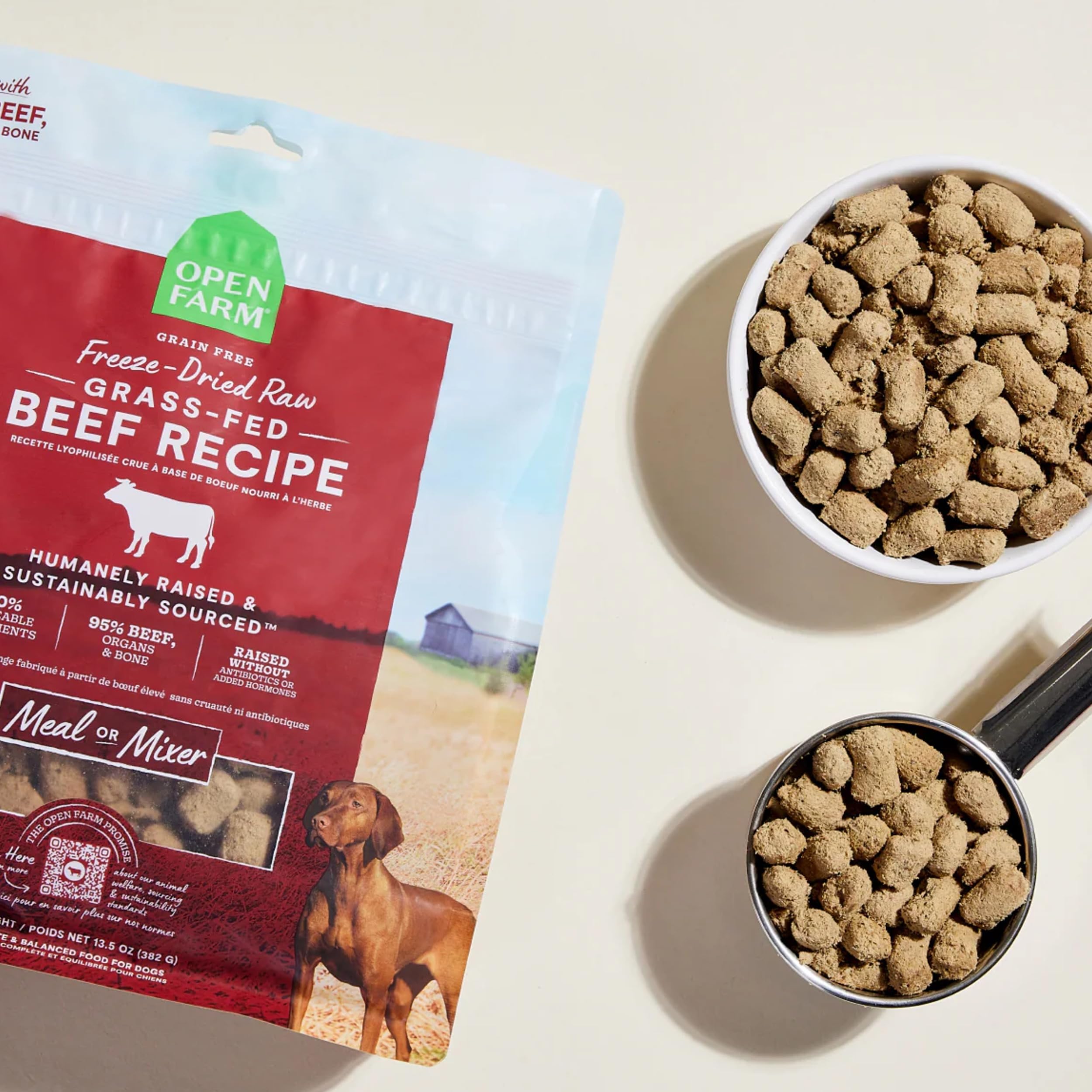 Open Farm freeze-dried process preserves flavor and nutrients without artificial preservatives