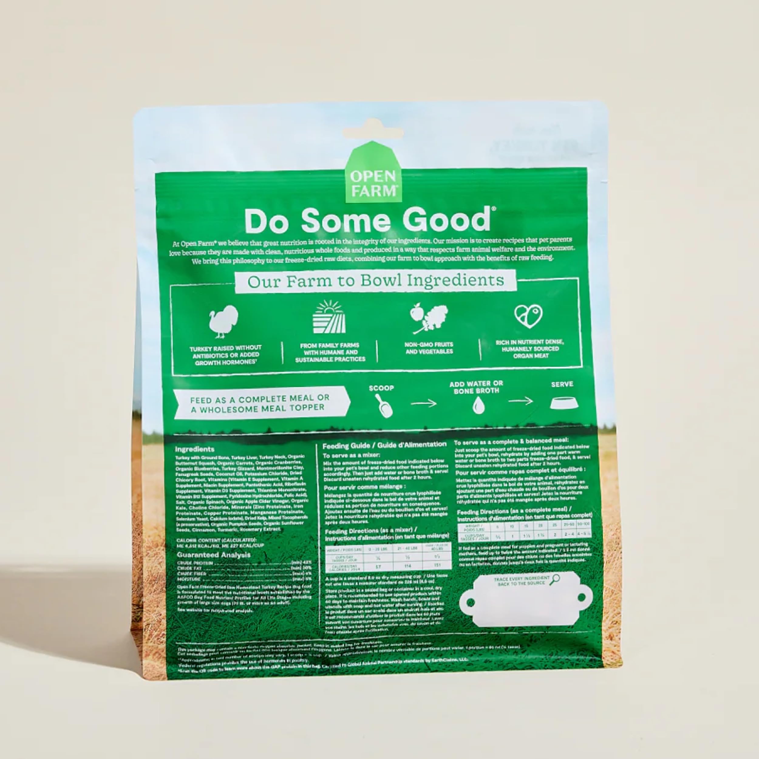 Open Farm freeze-dried process preserves nutrients and taste.