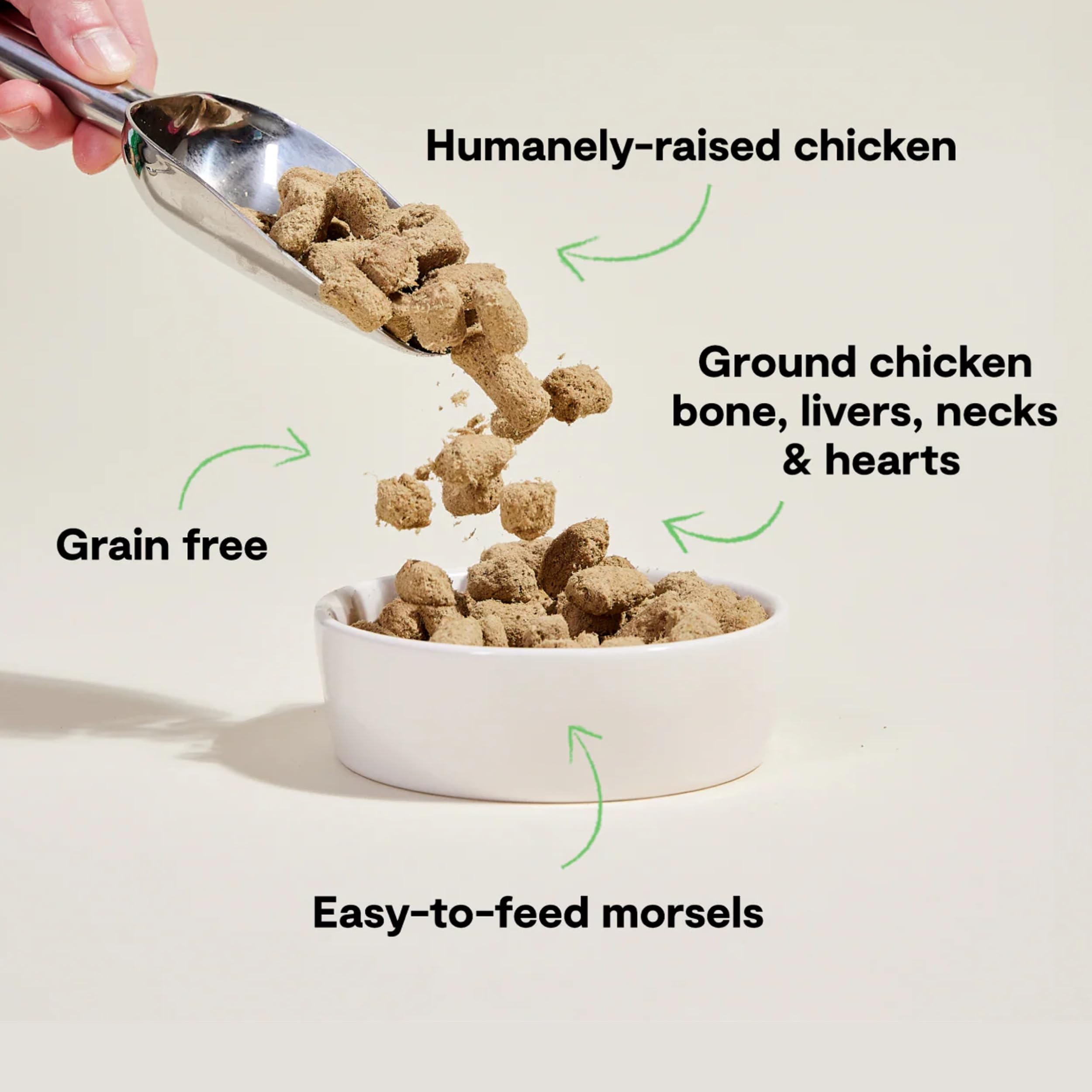 Open Farm morsels texture close-up highlighting protein-rich bite