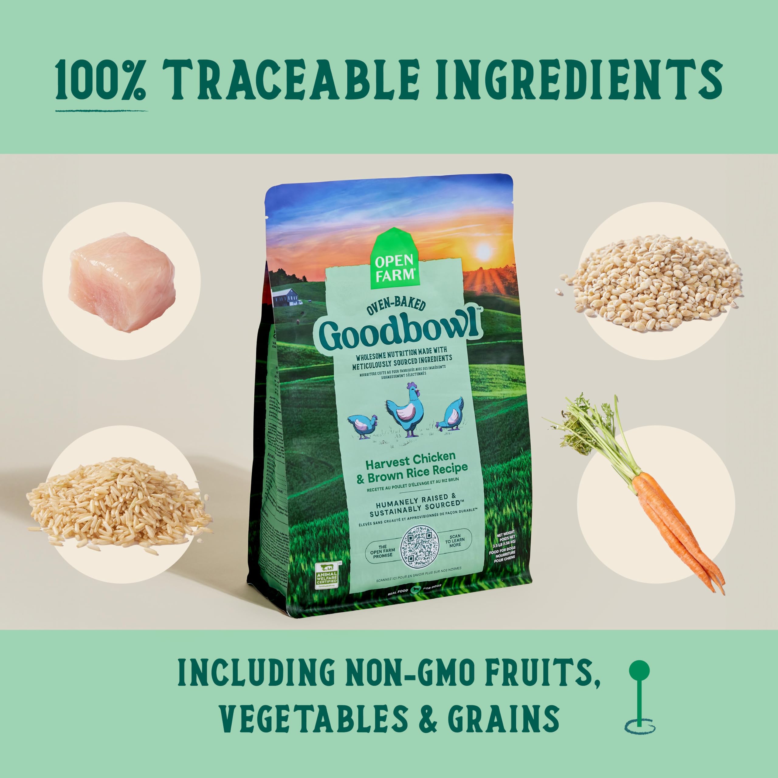 Open Farm Goodbowl non-GMO ingredients reflect clean garden-inspired nutrition