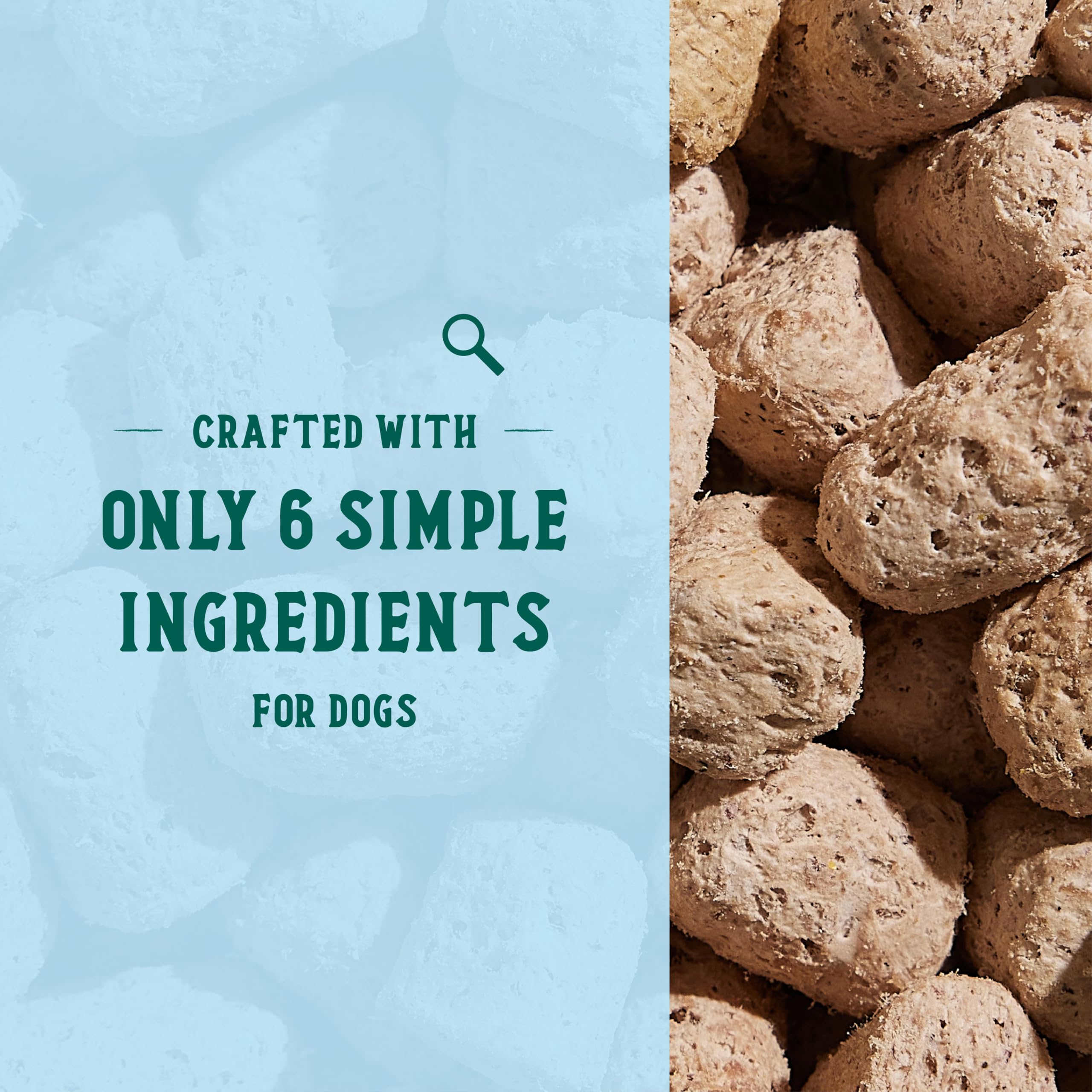 Open Farm Goodbowl topper sourced humanely and sustainably for responsible feeding.