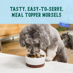 Open Farm Goodbowl topper highlights six simple ingredients for clean nutrition.