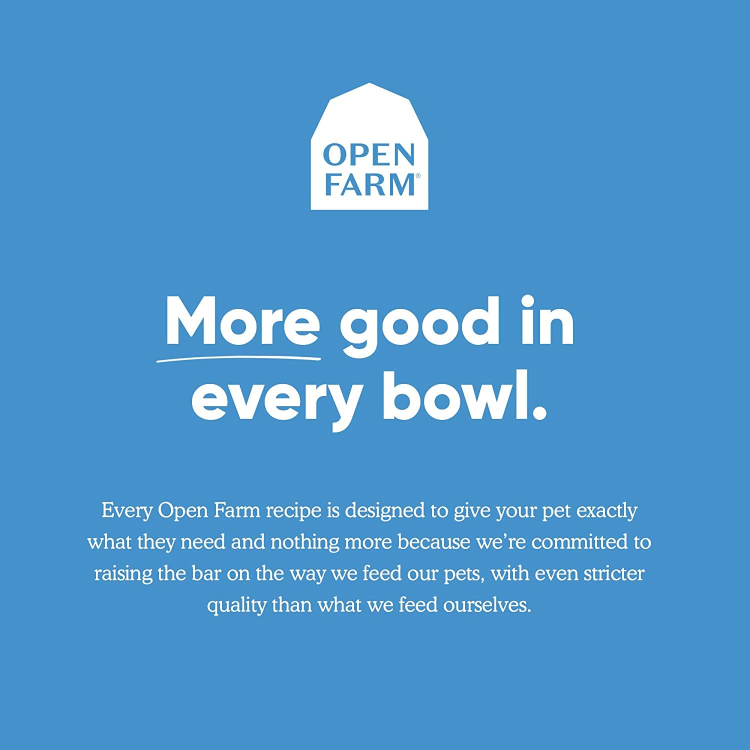 Open Farm grain-free dry cat food ingredient close-up shows non-grain formula.