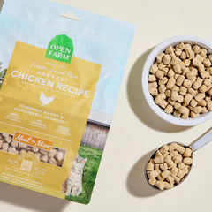 Open Farm Harvest Chicken gluten-free recipe ingredients displayed together.