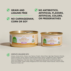 Open Farm Harvest Chicken Recipe Pate cat eating, smooth texture cats love at mealtime.