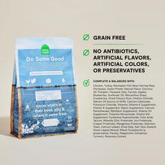 Open Farm high-protein chicken and turkey kibble for small breeds.