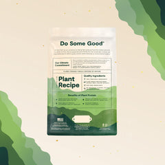Open Farm Kind Earth plant-based dry dog kibble ingredients displayed for transparency.