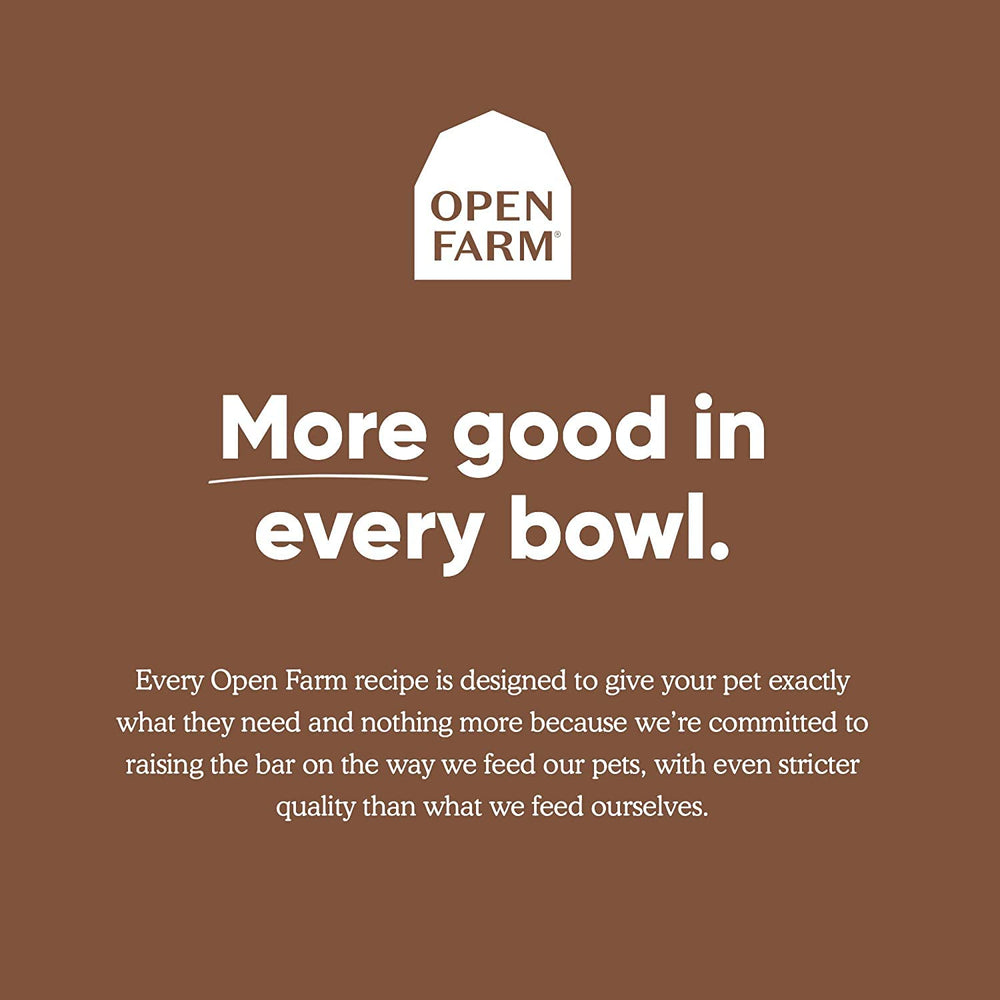 Open Farm label showing GAP Step 4 certification.