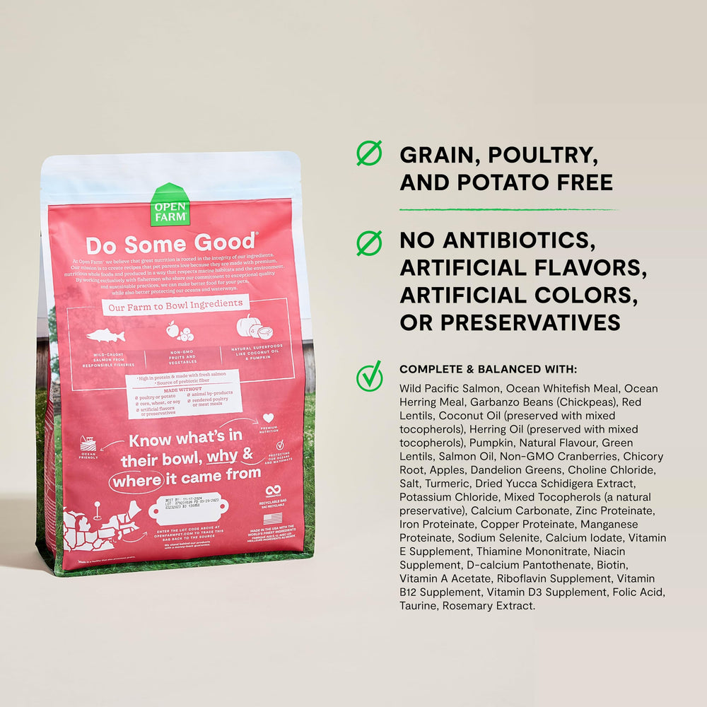 Open Farm no artificial flavors or preservatives in recipe