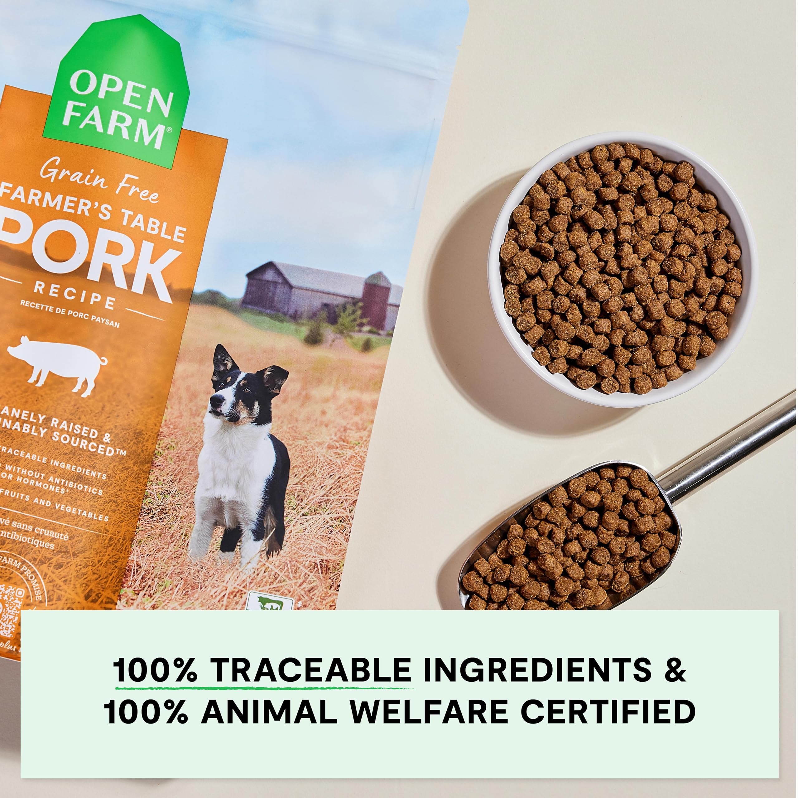 Open Farm non-gmo fruits and veggies support balanced nutrition.