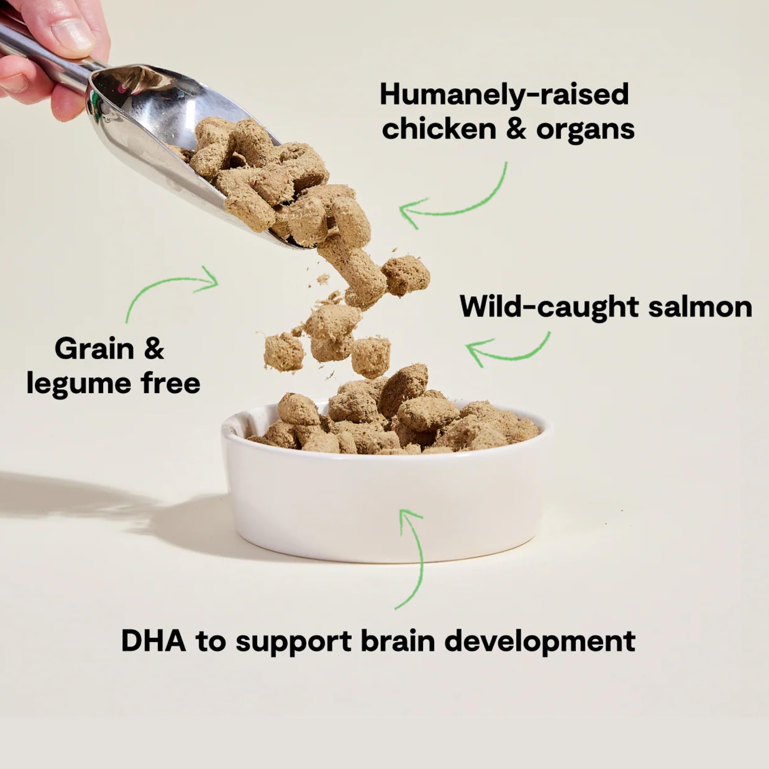 Open Farm organs and bone mix: nutrient-dense boost for healthy development.