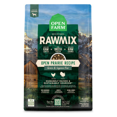 Open Farm RawMix chicken and turkey bag front view showing grain-free formula