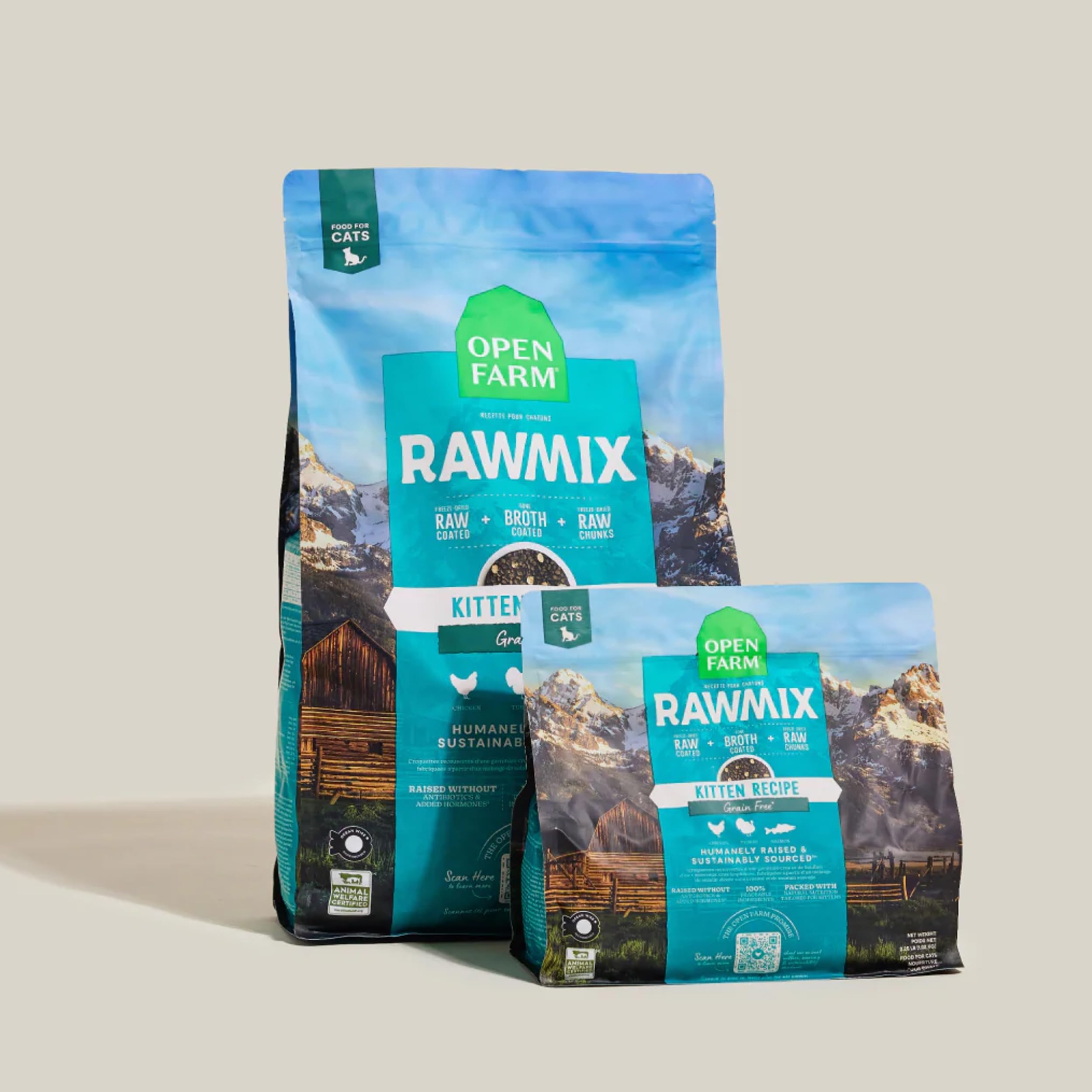 Open Farm RawMix humanely raised ingredients reflect ethical sourcing and quality